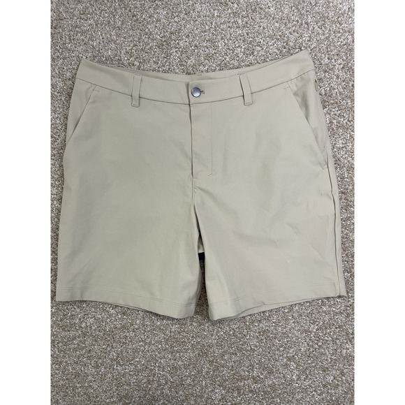 lululemon athletica Other - Lululemon Commission Relaxed Fit Khaki Chino Shorts Inseam Men's Size 32